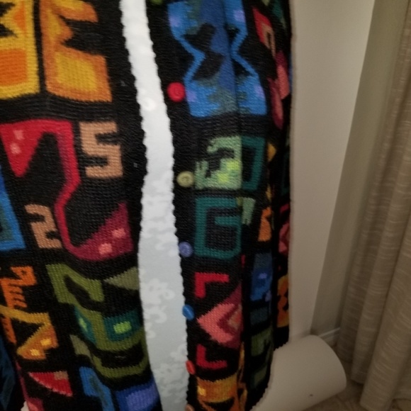 La Vicunita Peruvian Alpaca cardigan size L - Picture 3 of 5